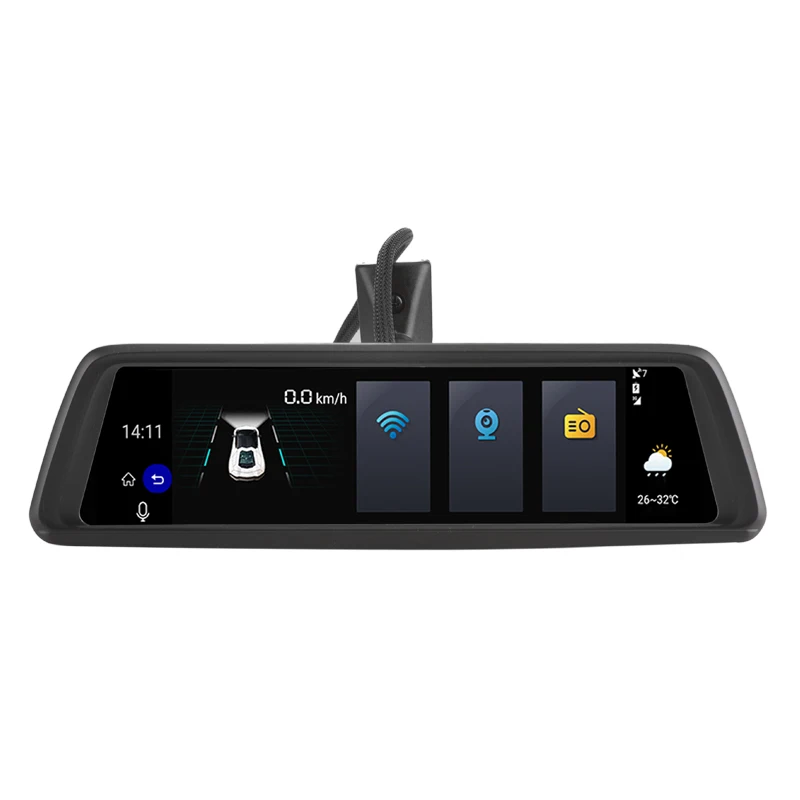 Зеркало видеорегистратор chezhilin T9 10 дюймов Full Touch IPS 4G Android GPS ADAS FHD 1080P|dual lens car dvr|dual