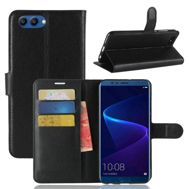 Роскошный кожаный чехол книжка для Huawei Honor View 10 V10|cover for huawei|phone covercase cover |