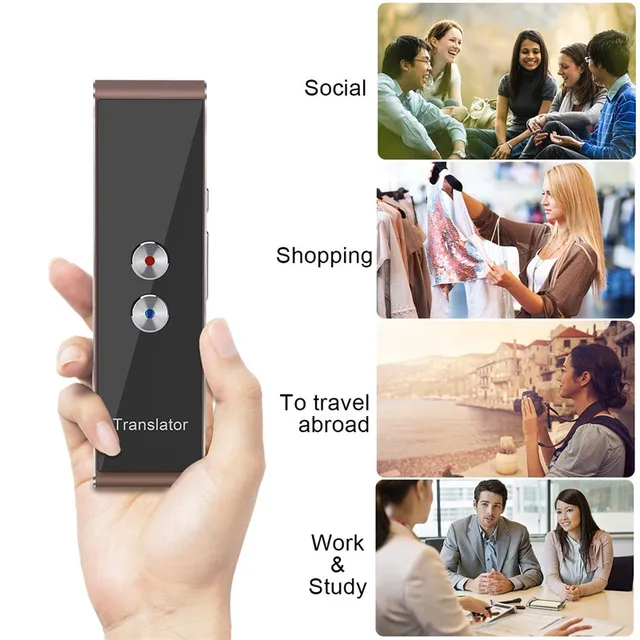 Professional Intelligent Translators Multi Languages Traveling Portable Translators Bluetooth 4.0 Wireless Translation Machines