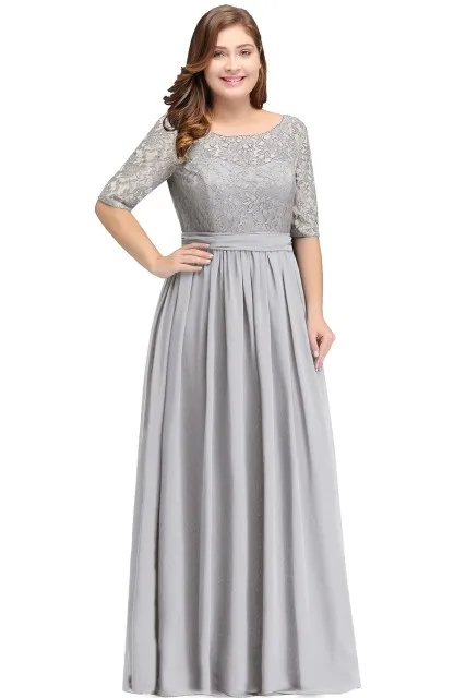 MisShow Womens Long Lace Chiffon Bridesmaid Dresses Maxi Prom Evening Gowns