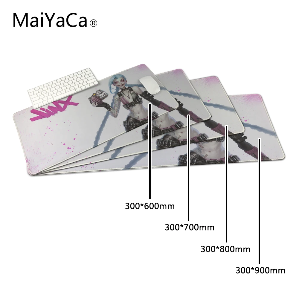  Jinx 2017 New 90 * 30 CM Rubber Large Gaming Mouse Pad Edge Lock Computer Mousepad Mouse Mat For Do