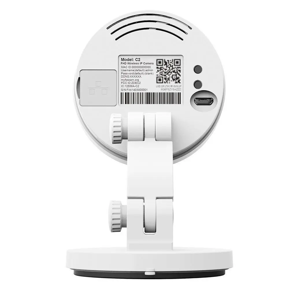  Foscam C2 1080P WiFi CCTV di Sicurezza Interna Telecamera IP con Visione Notturna Rilevazione di Mo