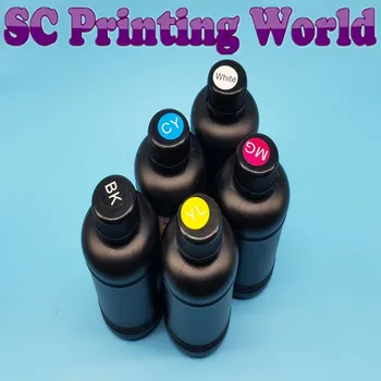 

UV Ink For Epson 1390 L800 1400 1410 1430 1500W R280 R290 R330 L1800 UV LED Printer (BK C M Y White)250ML 5 Bottles /lot