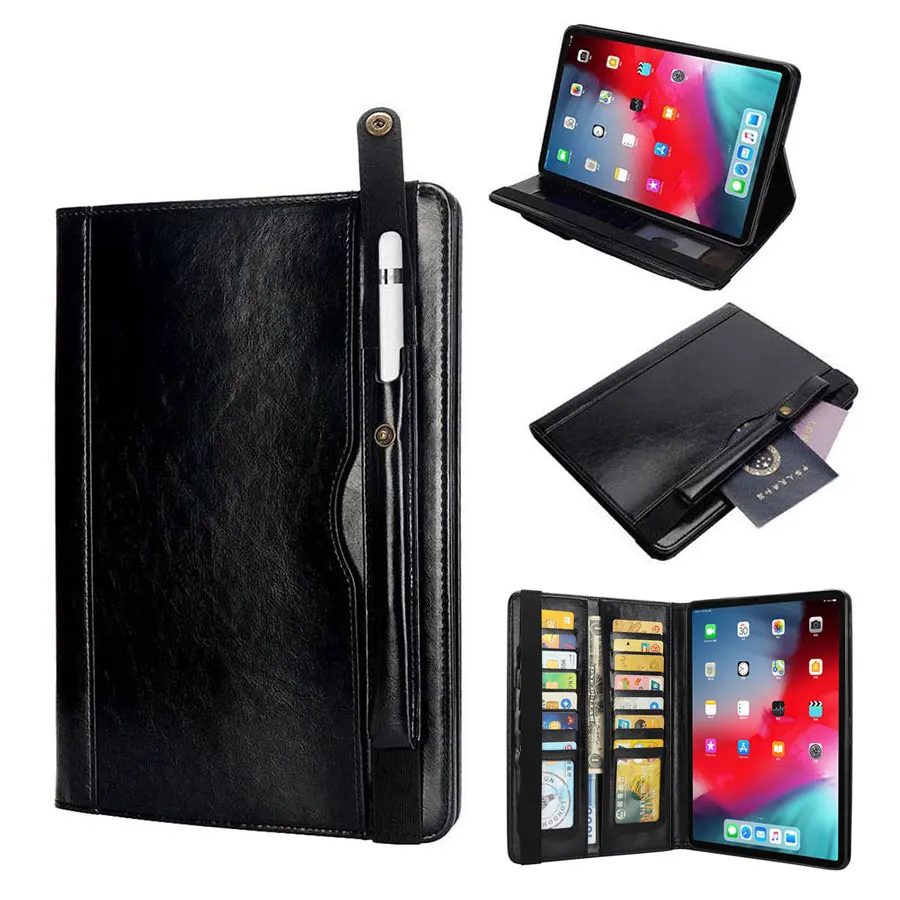Чехол для iPad Pro 12 9 2018 с держателем карандашом умный кожаный чехол кошелек 11 дюймов