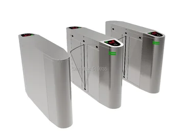 

DB208-2 High Quality 304 Stainless Steel Access Control Flap Barrier Gate Double Mechanism Automatic Entrance Gate