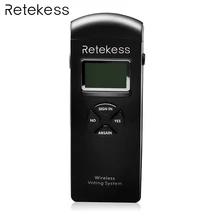 Retekess T147 серый ЖК-беспроводной голосующий прибор для беспроводной Конференц-голосовой системы с батареей F9411B