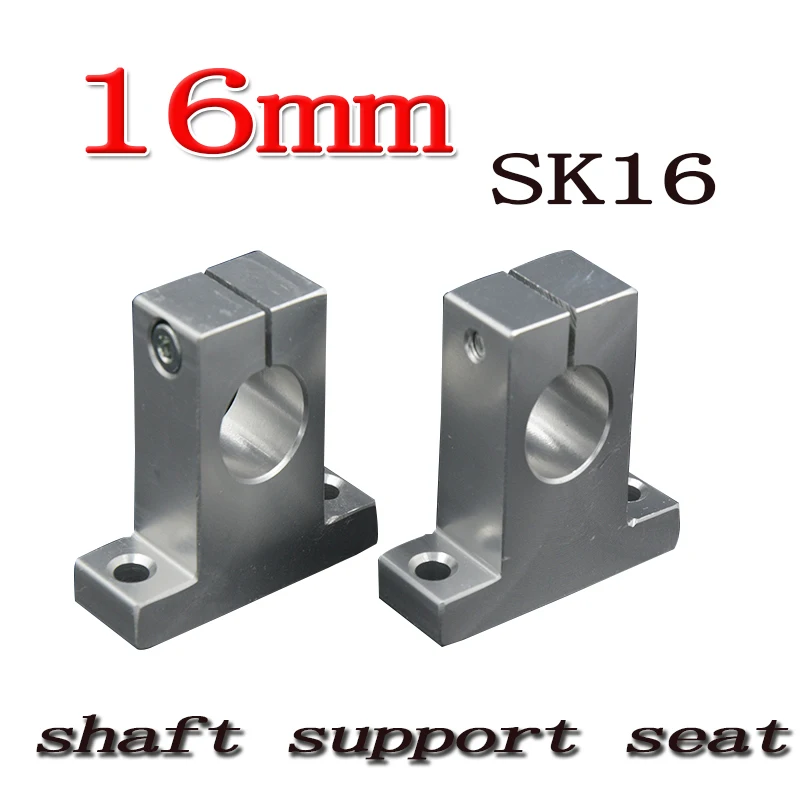 

4 pcs/lot SK16 SH16A 16mm linear shaft support 16mm Linear Rail Shaft Support XYZ Table CNC parts