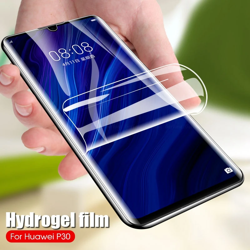 Полноэкранная Гидрогелевая пленка GreTong 9D для Huawei P20 P30 Pro защита от царапин P20Lite