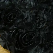 Разноцветные трехмерные цветы розы диск цветы торжественное платье свадебное платье верхней одежды кружевной материал ткань