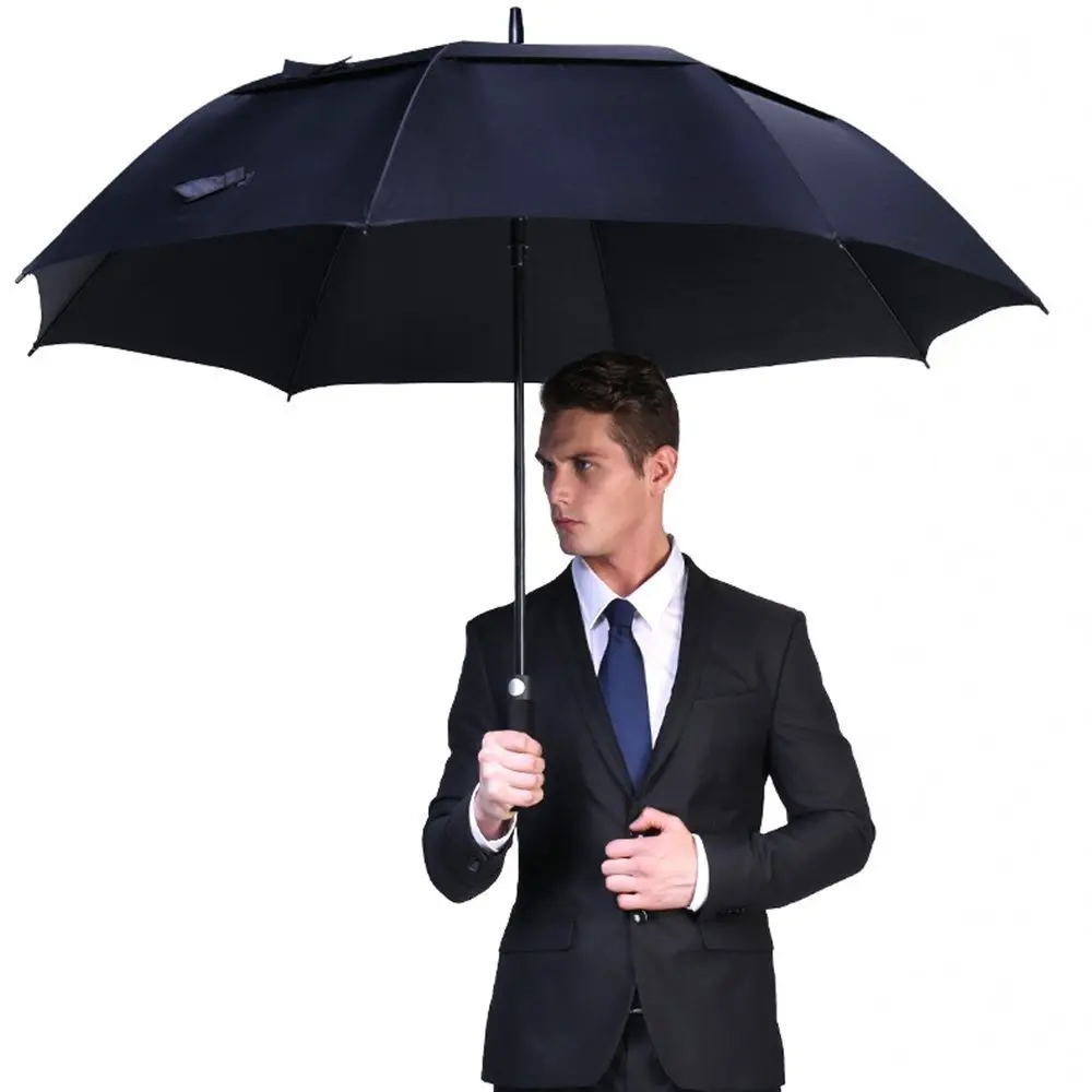 

Large Golf Umbrella Strong Windproof Semi Automatic Long Umbrella Oversize Outdoor Man And Women's Business Umbrellas