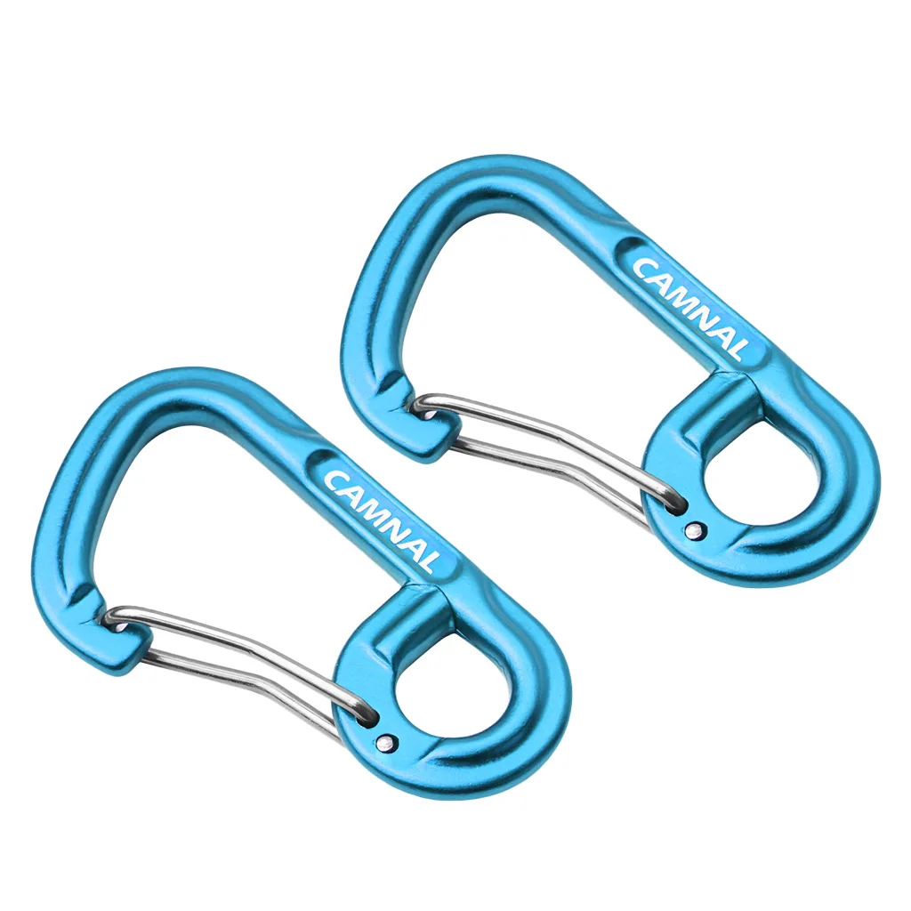 MagiDeal Lightweight Carabiners Hook Eyehole Spring Backpack Clasps Keychain Carabiner Clip Keychain Hook 