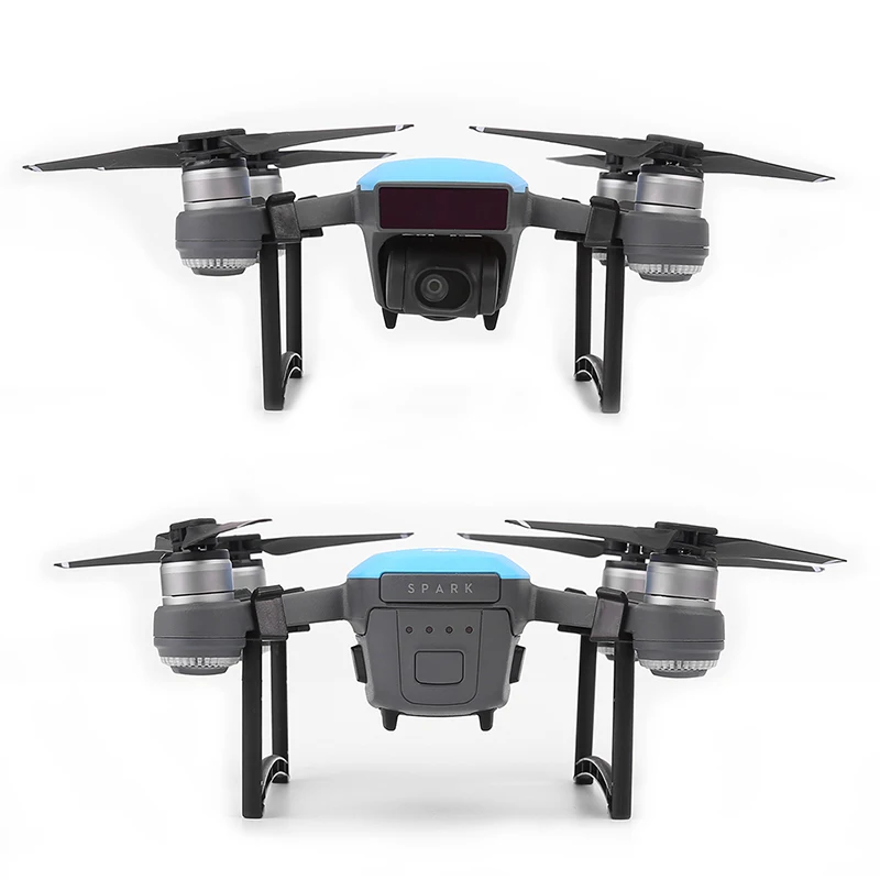 2 pcs DJI Spark Heightened Landing Gear Protector Protection Landing Skid Holder Extended Frame Protective Legs Bracket Mount (11)