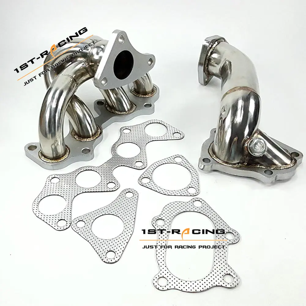 

For Toyota Starlet Glanza EP91 EP82 4E-FTE TD04 Flange Manifold Header + Downpipe Kit
