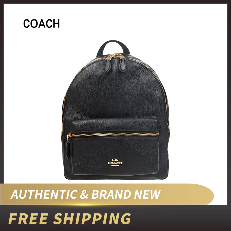 coach mini charlie pebble leather backpack