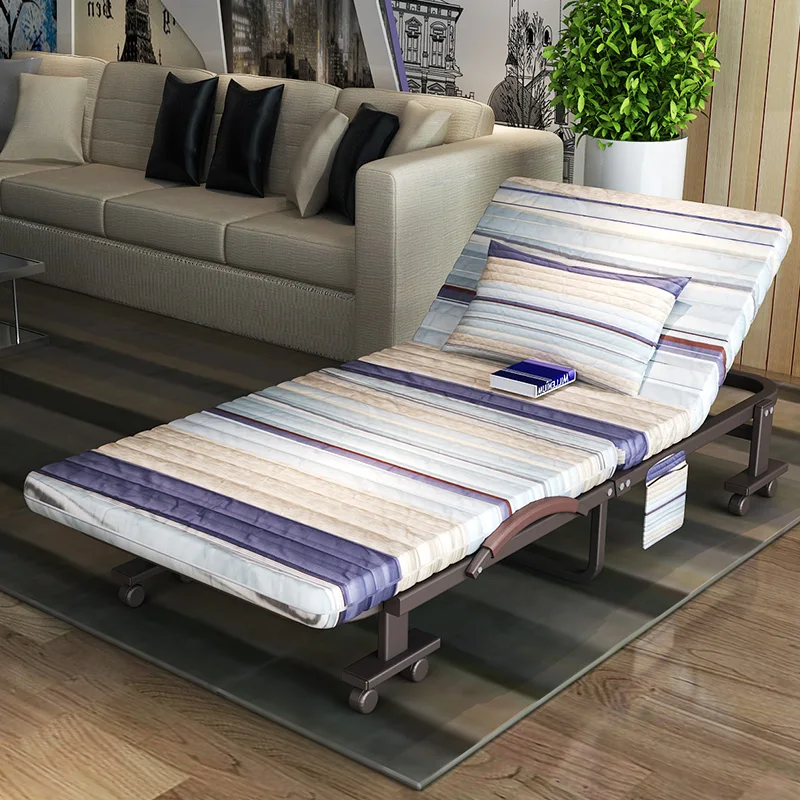 High quality folding bed single bed double bed siesta nap office 1.2 meters a simple portable camp bed High quality folding bed single bed double bed siesta nap office 1.2 meters a simple portable camp bed