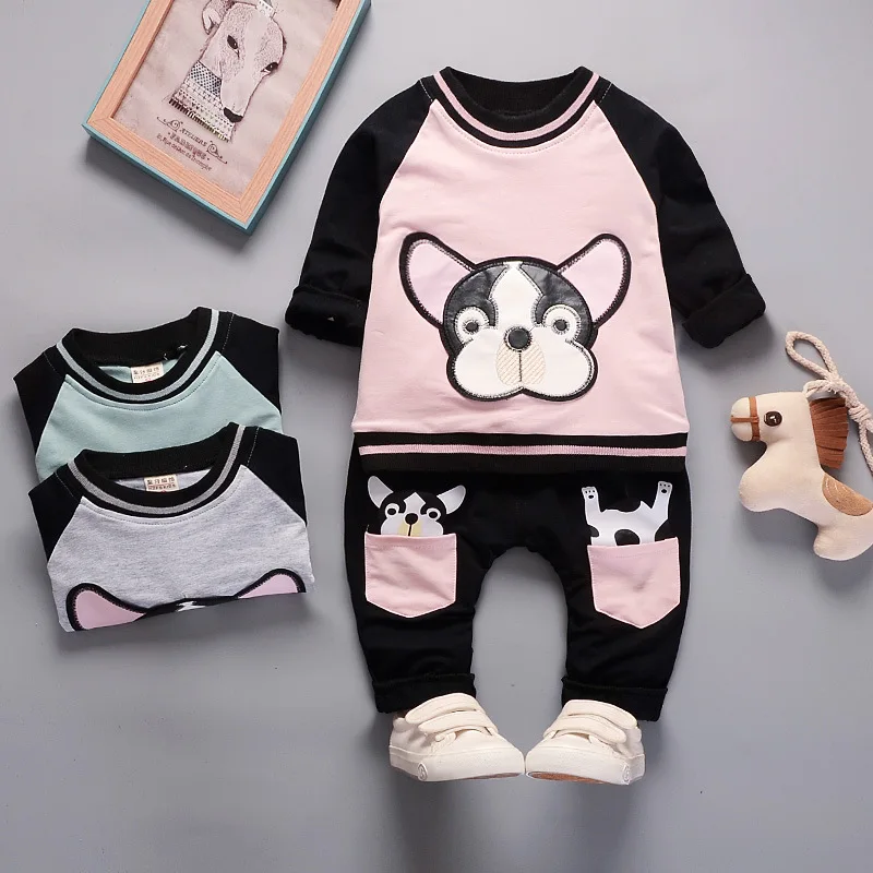 2018 Two Piece Toddler Boy Girl Clothing Set Spring Autumn Kids Long
