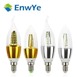 EnwYe E14 светодио дный Свеча энергии кристалл лампы энергосберегающие лампы лампочка домашнего освещения украшения светодио дный лампы 5 Вт 7