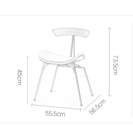 Луи мода обеденный стул промышленный ветер скандинавский светильник роскошный дизайнерский Повседневный стул из твердой древесины Лофт ретро стул из искусственной кожи