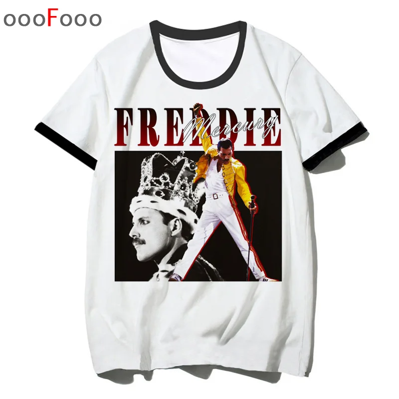 Freddie Mercury футболка The queen Band rock Футболка мужская хип-хоп повседневные футболки Harajuku мужские/wo мужские топы футболки уличная одежда