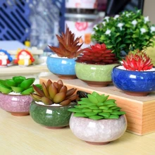 Горшок для растений бонсай керамический цветочный горшок суккулент растения в горшке стол Декор Глазурованный керамический горшок