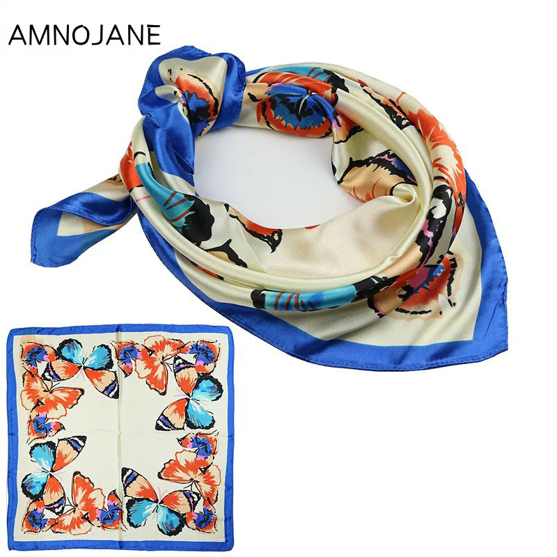 New Arrivals Silk Scarf Female Women Scarf Butterfly Print Scarf Silk