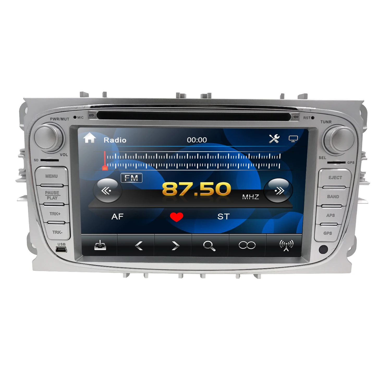 Discount Car DVD Player 2 Din radio GPS Navi for Ford Focus Mondeo Kuga C-MAX S-MAX Galaxy Audio Stereo Head Unit Multimedia 8G SD Map BT 4