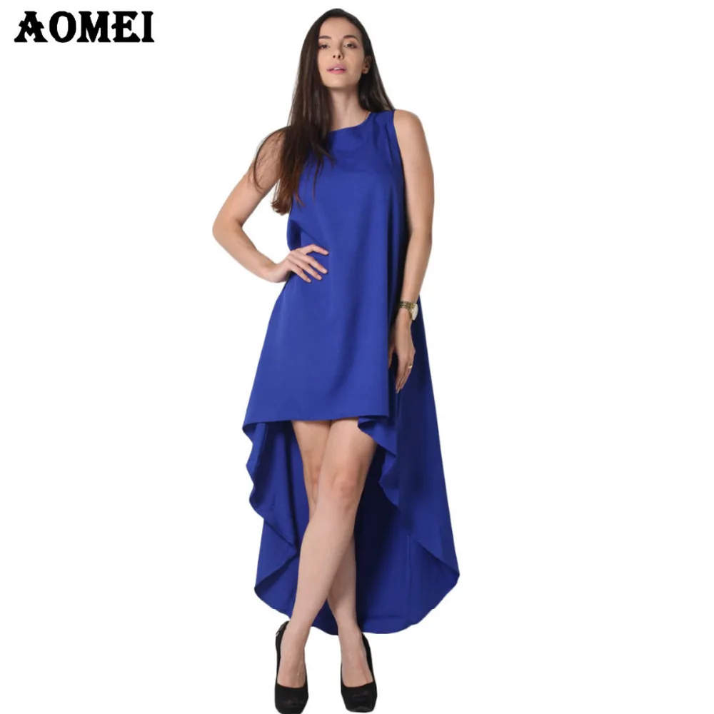 

Women Summer Bohemian White Irregular Beach Dress Loose Flare Plus Size Tunic Female Sleeveless Beachwear Boho Gowns Dresses