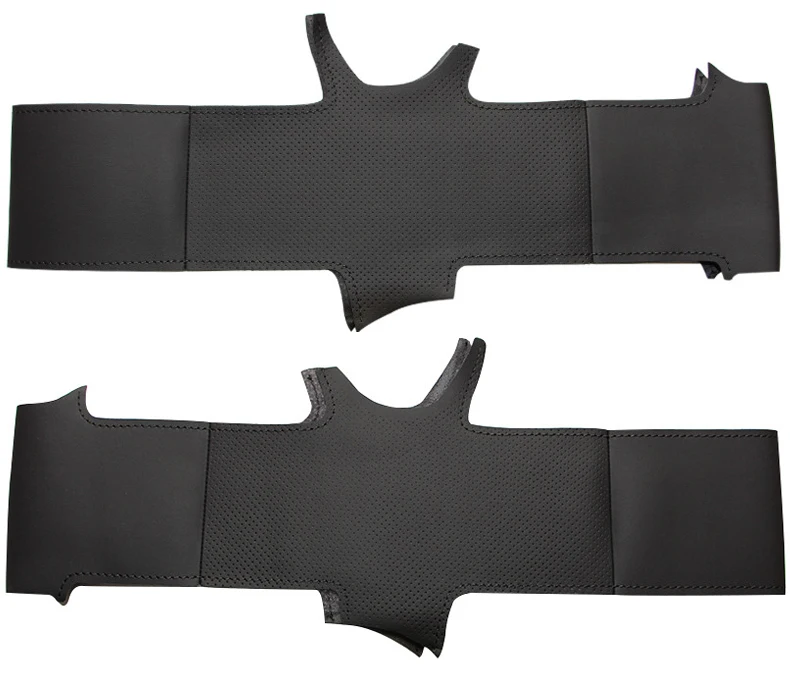 for Toyota Verso EZ Avensis-Black Leather Auto Steering Wheel Covers