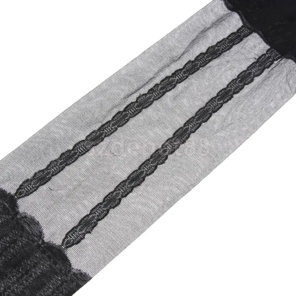 Women Lady Fashionable Sheer Tights Geometric Polka Dot Floral Patterned Elastic Pantyhose Long Stockings