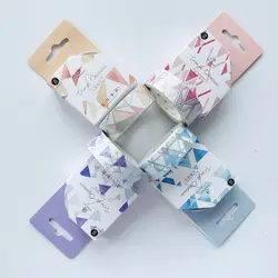 1,5 см * 5 м треугольники одержимость серии маскирования клейкие ленты Скрапбукинг Декоративные из рисовой бумаги клейкие ленты дневник