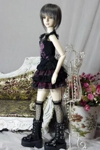 [Wamami] 06 # кружевная юбка/рубашка черно белая для 1/4 MSD 1/3 SD DZ AOD BJD Dollfie|bjd dollfie|dollfie 1/4bjd dz