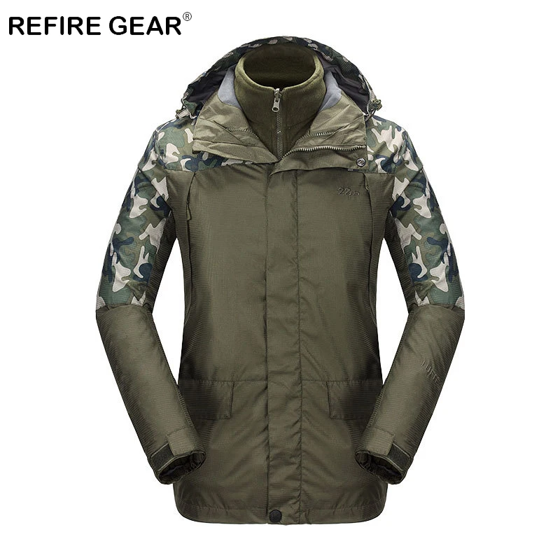windproof camo fleece jacket