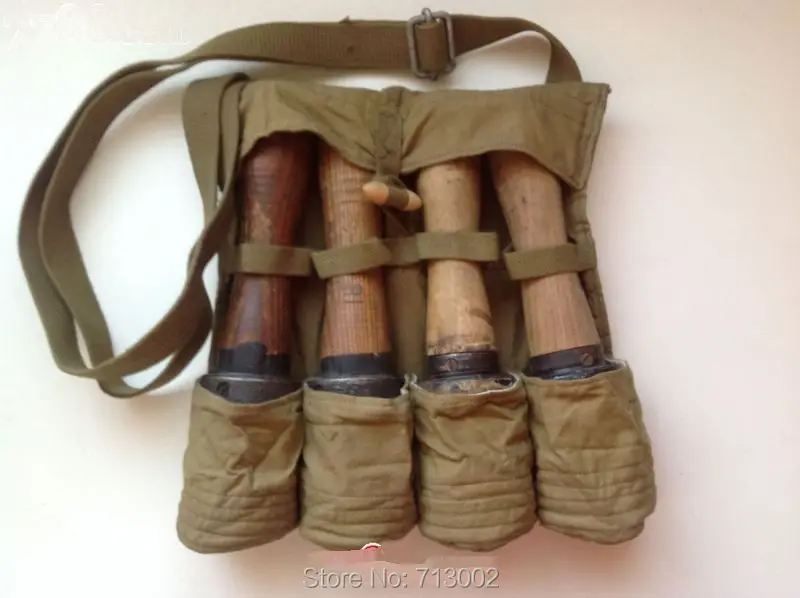 

OLD SURPLUS MILITARY HAND GRENADE FOUR STICK 3522* MAGAZINE POUCH