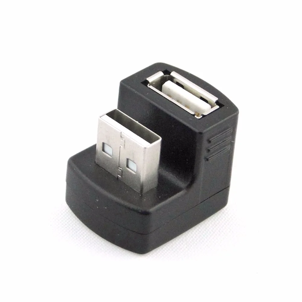 

New Right Angled USB 2.0 Adapter A Male to Female Extension 90 180 Degree Black For 3G 4G router Wireless network card