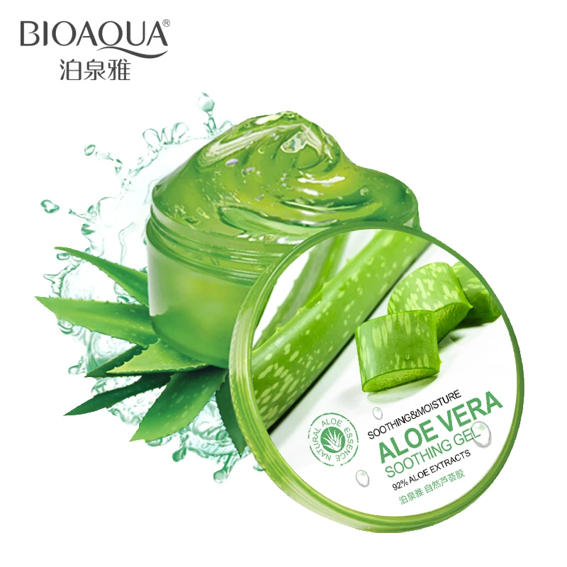 

BIOAQUA 220g Natural Aloe Vera Smooth Gel Treatment Face Cream for Hydrating Moist Repair After Sun Cream Face Skin Care