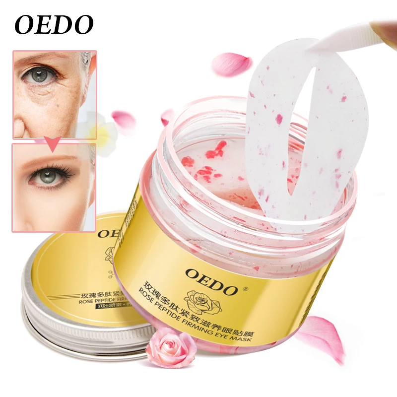 

Rose Peptide Firming Eye Mask Remove Dark Circle Moist And Bright Clear Eyes Anti-Puffiness Whitening Eye Care Anti-Aging Cream
