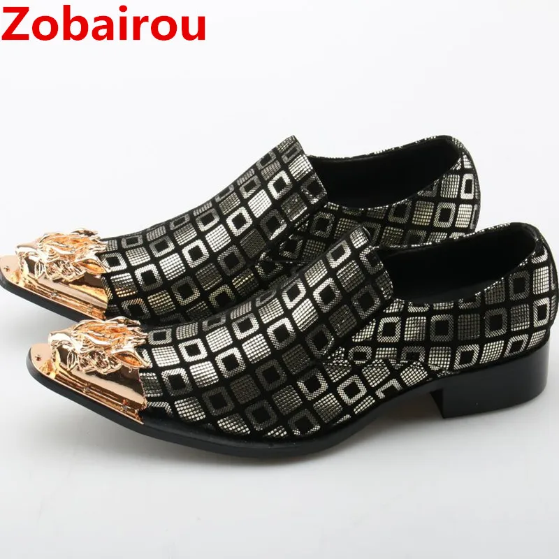 Zapatillas hombre sapatos masculino; замшевые кожаные туфли; Мужские модельные туфли золотого цвета; черные лоферы с шипами; Роскошные вечерние туфли-оксфорды