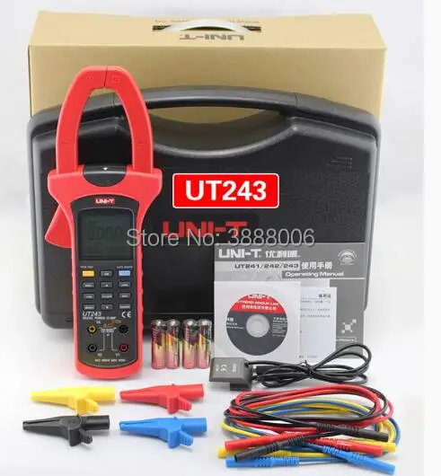 UNI-T UT243 UT-243 TRUE RMS гармонический анализ клещи мультиметр 3 фазы 600 в 1000 в