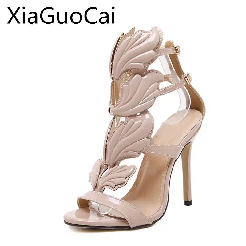womens gold heeled sandals