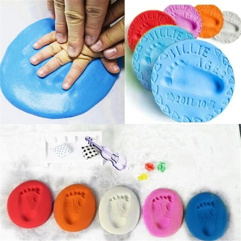 Taoqueen Baby inkpad Handprint Набор для отпечатка ступней литья уход за ребенком сушка на