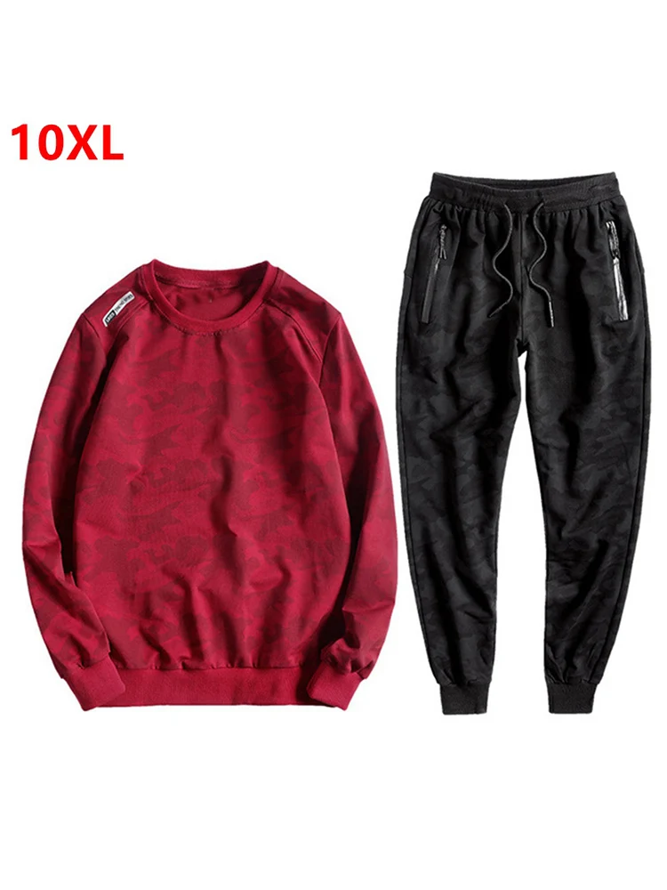 Autumn Men's Sweater Camouflage Sets 9XL 10XL Casual Plus Fertilizer 8XL Cotton Turtleneck Youth Jacket Tide Men's suit Autumn Men's Sweater Camouflage Sets 9XL 10XL Casual Plus Fertilizer 8XL Cotton Turtleneck Youth Jacket Tide Men's suit