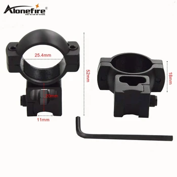 

Alonefire C799 Rifle scope Mount Ring 11mm Dovetail Picatinny Rail Adapter High Profile Rifle Weaver Scope Hunting Mount