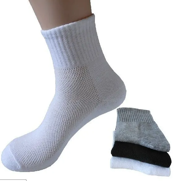 

10 Pairs/Lot Socks Black White Grey Mens Women Unisex Ankle Socks Thin Net Solid Casual Short Summer Sock Wholesale Socks