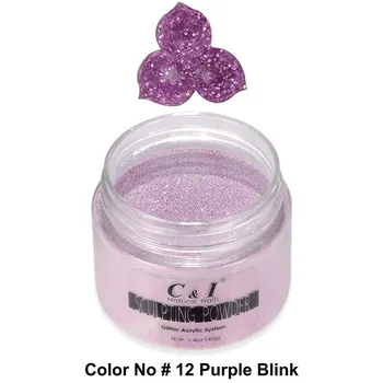 

Acrylic Powder, #12 Purple Blink, Sculpting Powder for Nail Beauty, 40g