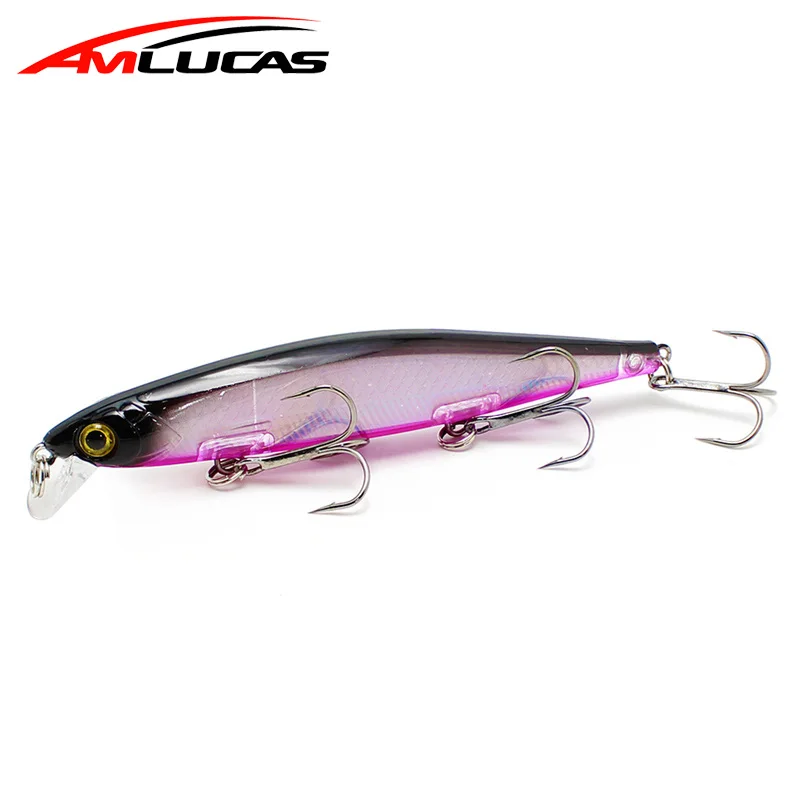 Amlucas New Quality Fishing Lures 11cm 14.1g Laser Artificial Bait Crankbait Wobblers Minnow Fish with 3 Fishing Hooks WW1050 Amlucas New Quality Fishing Lures 11cm 14.1g Laser Artificial Bait Crankbait Wobblers Minnow Fish with 3 Fishing Hooks WW1050