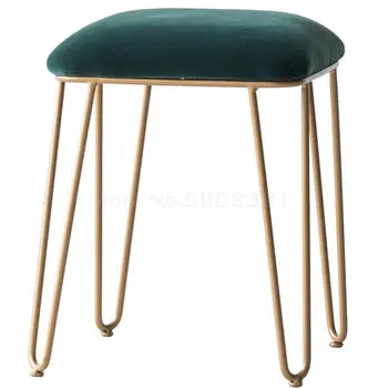 

Nordic Modern Small Round Stool, Family Dining Table, Stool, Bar, Chair, Bedroom, Simple Iron Dressing Stool