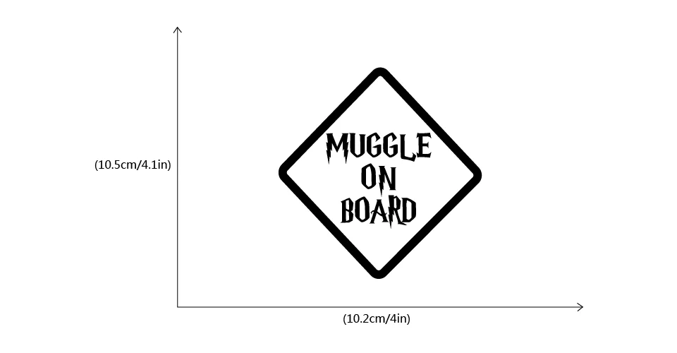 Little muggles a bordo de Harry Potter Pegatina de Coche