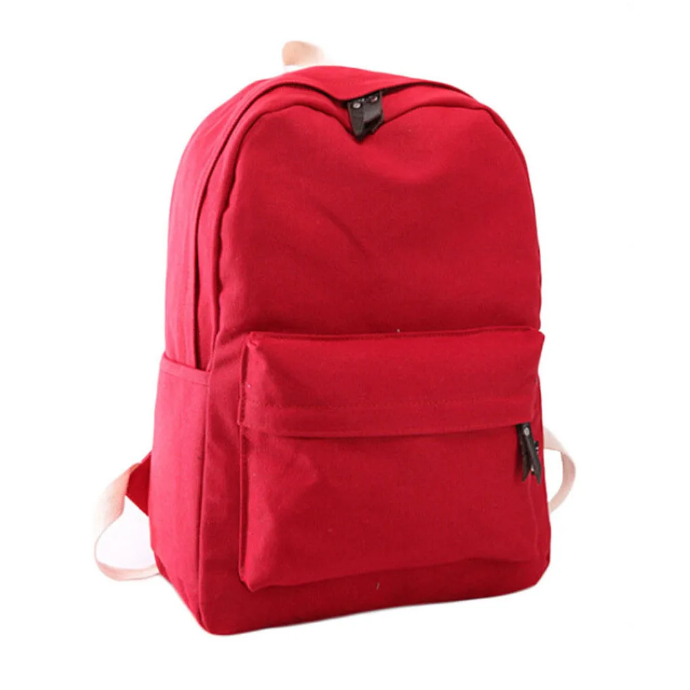 Girls Women Canvas School Bag Travel Backpack Satchel Shoulder Bag