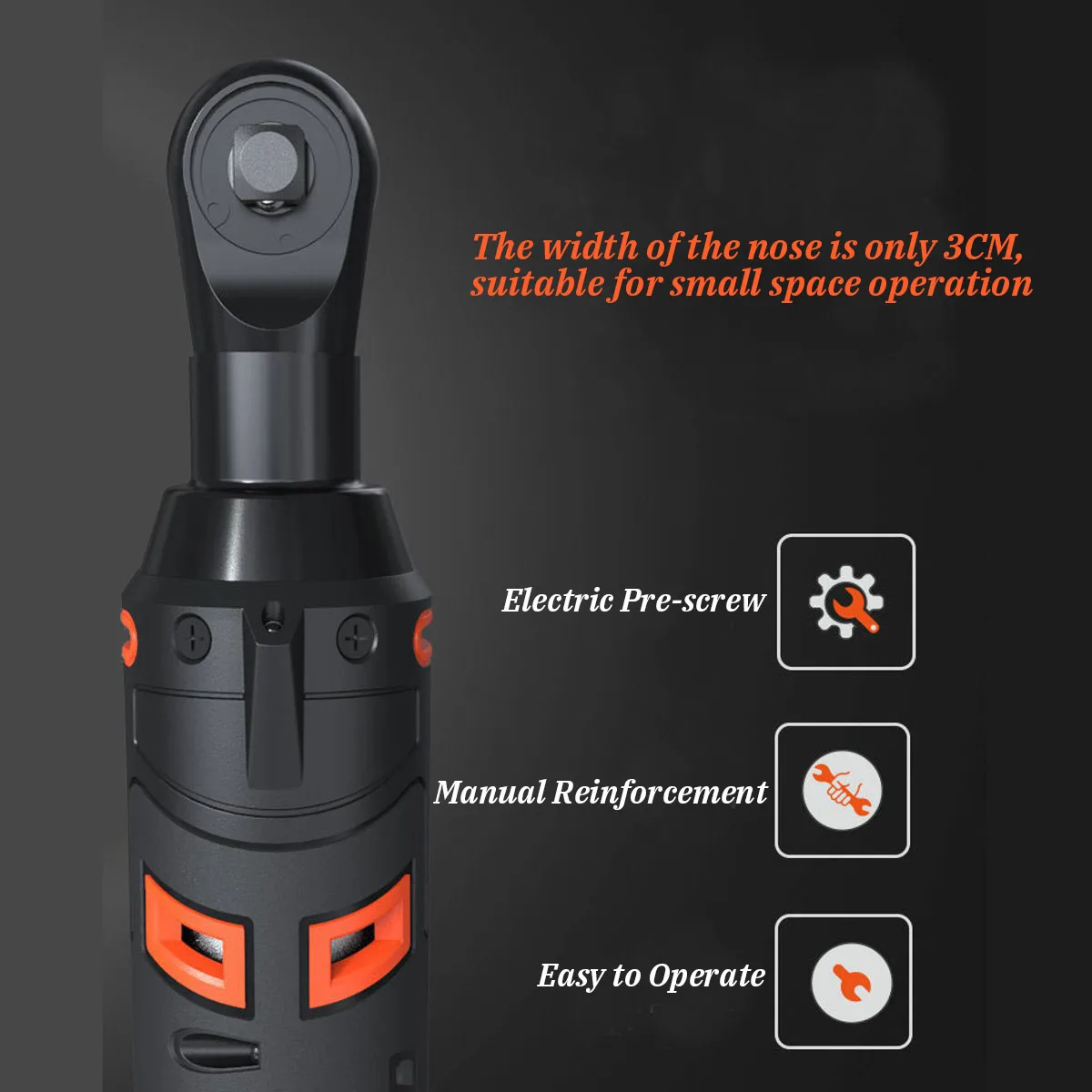 12 V электрический ключ комплект 3/8 Cordless храповым механизмом Перезаряжаемые леса 60NM Реверсивный ключ с гнездовые инструменты