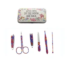 6 шт./компл. AliExpress Быстрая Профессиональный Manicura Manucure Дешевые Маникюрные наборы включают в себя 1 шт. маникюрные ножницы 2 шт. маникюрные ножницы